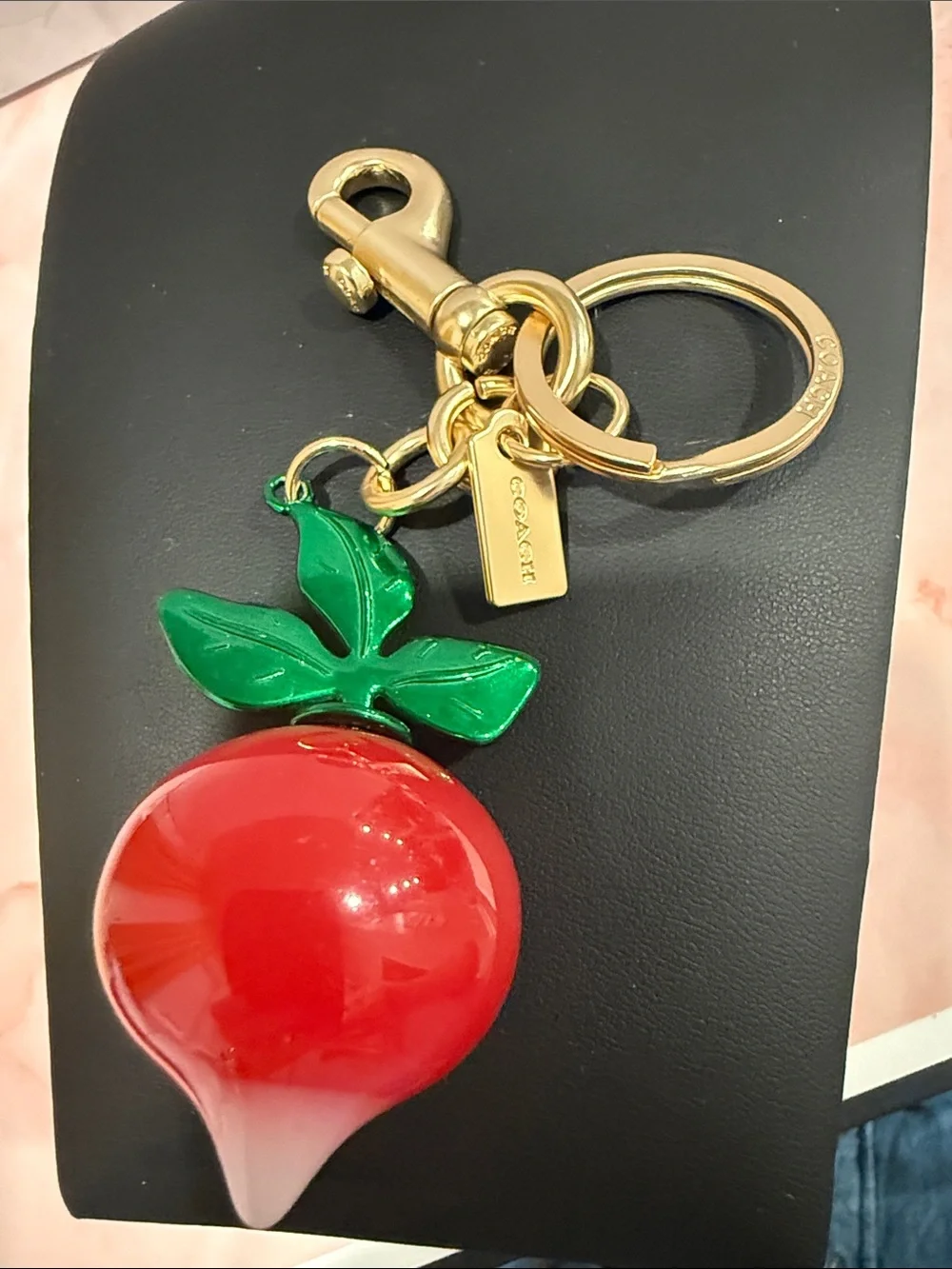 Coach | Veggie Fun - Radish Bag/Key Charm 🫜